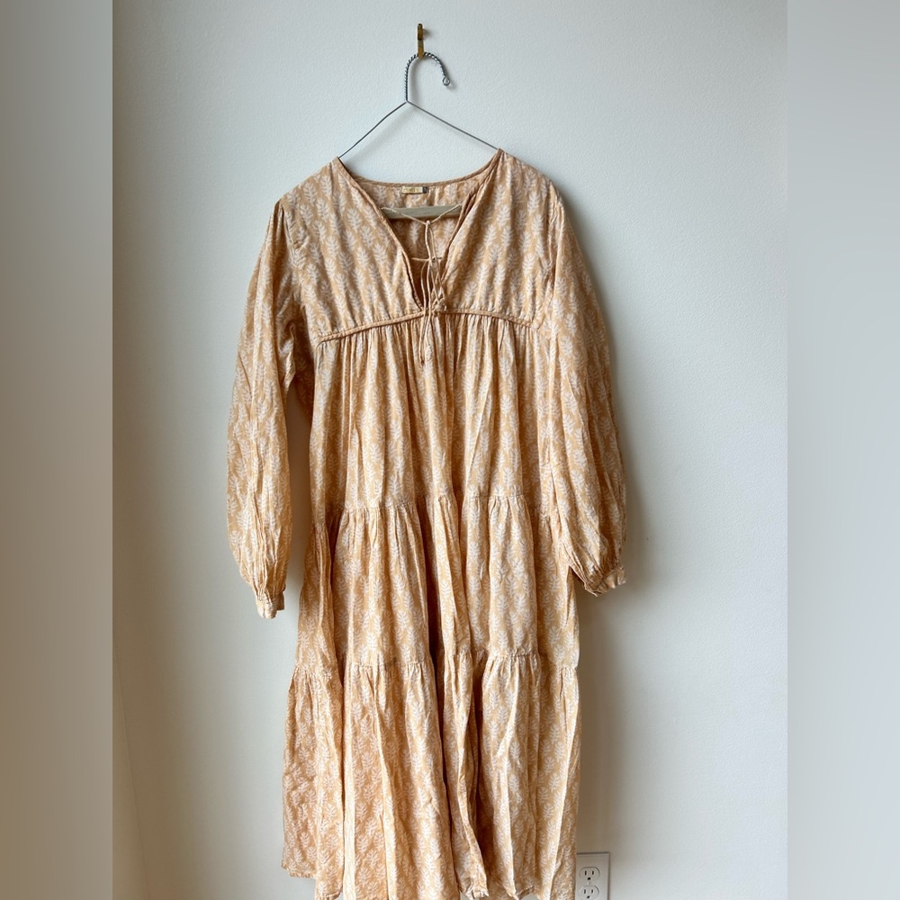 Matta Yamini Buti Dress In Clay Midi Lagenlook Boho
Long Sleeves Women's Size s